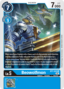 Beowolfmon (Blue) / Uncommon / BT7
