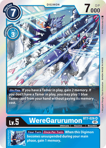 WereGarurumon (Blue) / Super Rare / BT7