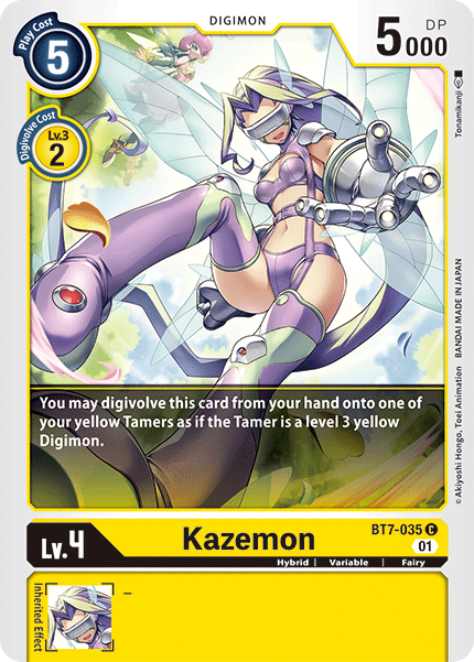 Kazemon (Yellow) / Common / BT7