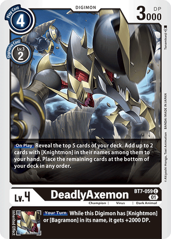 DeadlyAxemon (Black) / Common / BT7