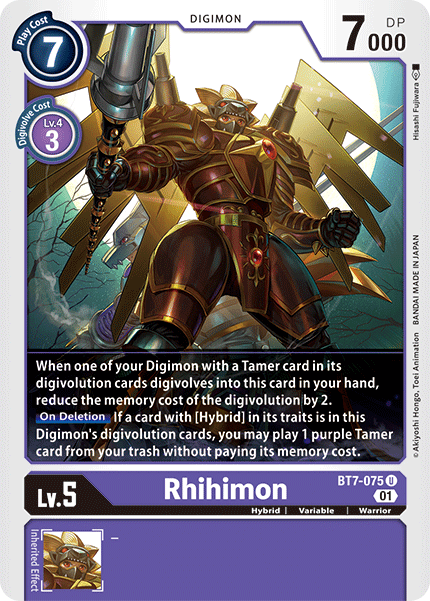Rhihimon (Purple) / Uncommon / BT7