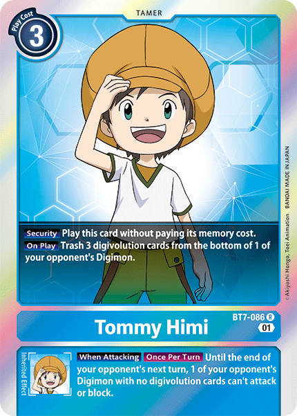 Tommy Himi (Blue) / Rare / BT7