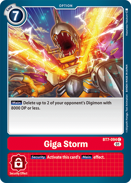 Giga Storm (Red) / Common / BT7