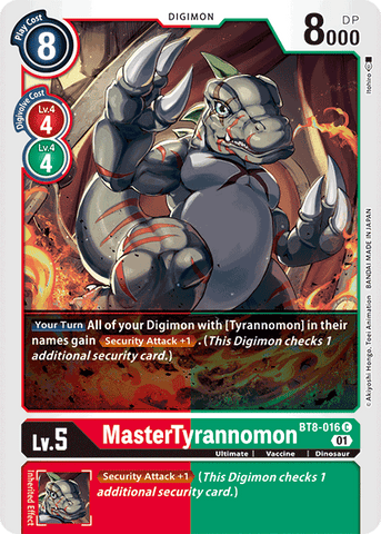 MasterTyrannomon (Multicolor) / Common / BT8