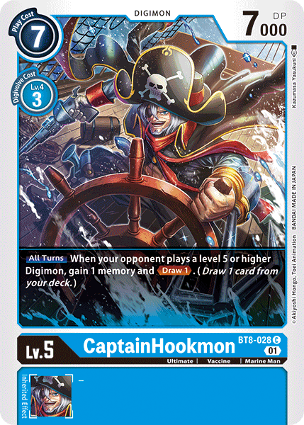 CaptainHookmon (Blue) / Common / BT8