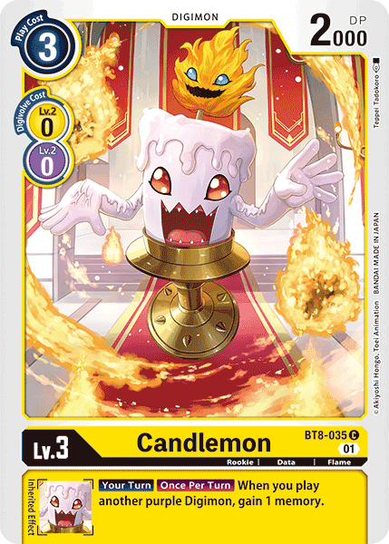 Candlemon (Yellow) / Common / BT8