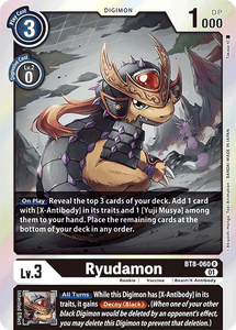 Ryudamon (Black) / Rare / BT8