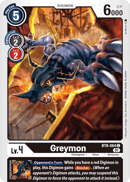 Greymon (Black) / Common / BT8