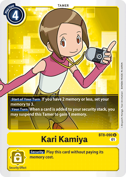Kari Kamiya (Yellow) / Uncommon / BT8