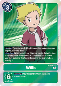 Willis (Green) / Rare / BT8