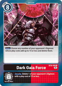 Dark Gaia Force (Multicolor) / Rare / BT8
