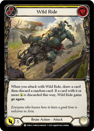 WILD RIDE (Yellow) / Common / EVR / 1st Edition
