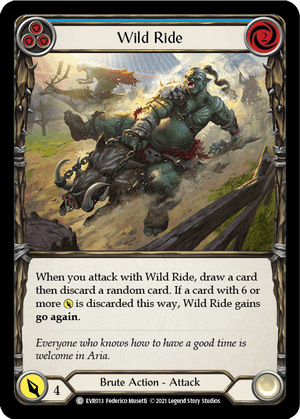 WILD RIDE (Blue) / Common / EVR / 1st Edition (FOIL)