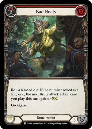 BAD BEATS (Red) / Common / EVR / 1st Edition (FOIL)