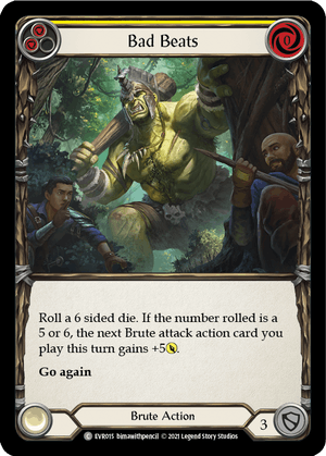 BAD BEATS (Yellow) / Common / EVR / 1st Edition