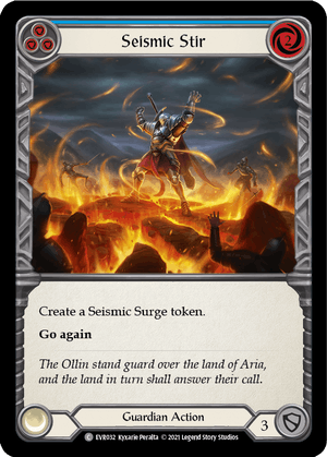 SEISMIC STIR (Blue) / Common / EVR / 1st Edition