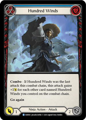 HUNDRED WINDS (Blue) / Rare / EVR / 1st Edition