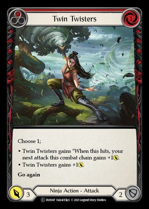 TWIN TWISTERS (Red) / Common / EVR / 1st Edition (FOIL)