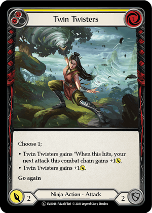 TWIN TWISTERS (Yellow) / Common / EVR / 1st Edition (FOIL)