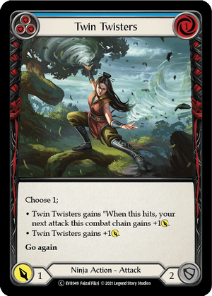 TWIN TWISTERS (Blue) / Common / EVR / 1st Edition