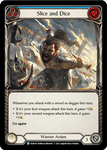 SLICE AND DICE (Blue) / Rare / EVR / 1st Edition (FOIL)