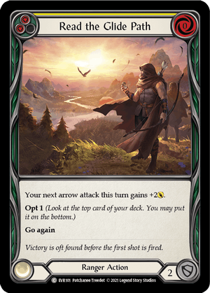 READ THE GLIDE PATH (Yellow) / Common / EVR / 1st Edition (FOIL)