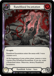 RUNEBLOOD INCANTATION (Red) / Rare / EVR / 1st Edition