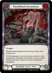 RUNEBLOOD INCANTATION (Blue) / Rare / EVR / 1st Edition (FOIL)