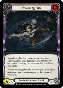 DROWNING DIRE (Red) / Common / EVR / 1st Edition (FOIL)