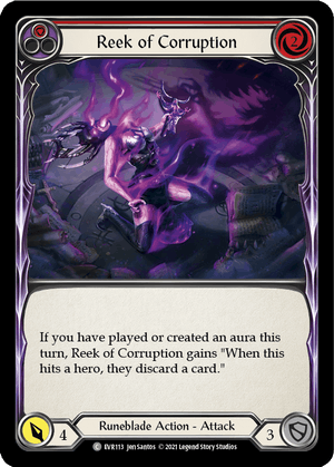 REEK OF CORRUPTION (Red) / Common / EVR / 1st Edition