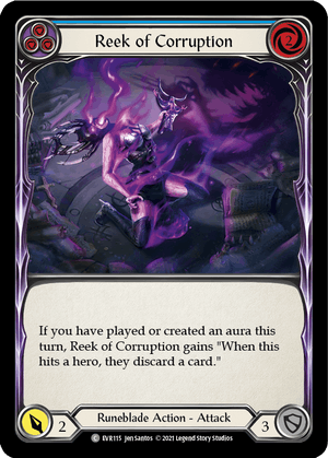 REEK OF CORRUPTION (Blue) / Common / EVR / 1st Edition