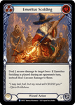 EMERITUS SCOLDING (Blue) / Rare / EVR / 1st Edition (FOIL)