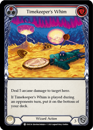 TIMEKEEPER'S WHIM (Red) / Common / EVR / 1st Edition (FOIL)