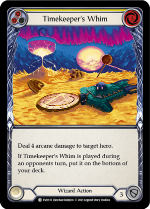 TIMEKEEPER'S WHIM (Yellow) / Common / EVR / 1st Edition (FOIL)