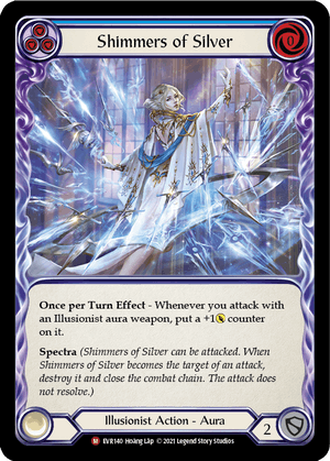 SHIMMERS OF SILVER (Blue) / Majestic / EVR / 1st Edition