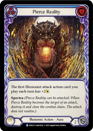PIERCING REALITY (Blue) / Rare / EVR / 1st Edition