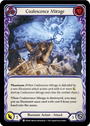 COALESCENCE MIRAGE (Blue) / Common / EVR / 1st Edition (FOIL)