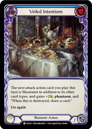 VEILED INTENTIONS (Blue) / Common / EVR / 1st Edition (FOIL)