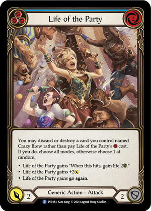 LIFE OF THE PARTY (Blue) / Rare / EVR / 1st Edition