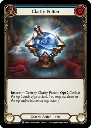 CLARITY POTION (Blue) / Rare / EVR / 1st Edition