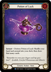 POTION OF LUCK (Blue) / Rare / EVR / 1st Edition