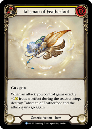 TALISMAN OF FEATHERFOOT (Yellow) / Rare / EVR / 1st Edition
