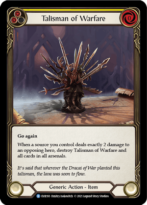 TALISMAN OF WARFARE (Yellow) / Rare / EVR / 1st Edition