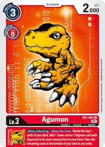 Agumon (Red) / Uncommon / EX1