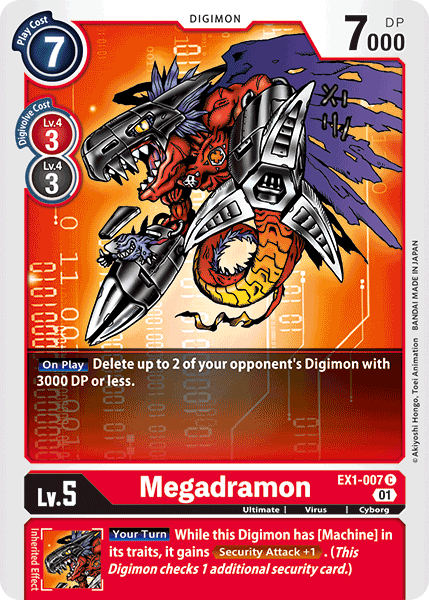 Megadramon (Red) / Common / EX1