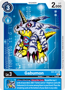 Gabumon (Blue) / Uncommon / EX1