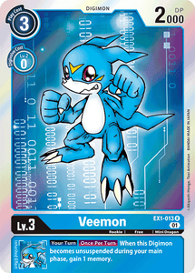 Veemon (Blue) / Rare / EX1