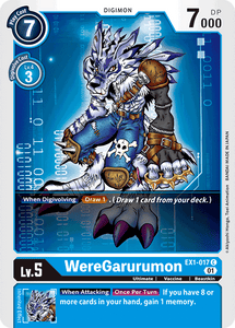 WereGarurumon (Blue) / Common / EX1