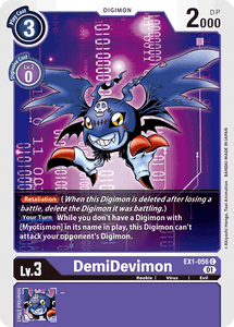 DemiDevimon (Purple) / Common / EX1