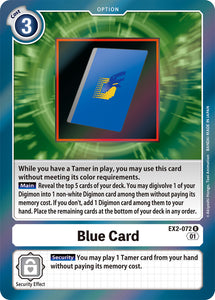 Blue Card / Rare / EX2